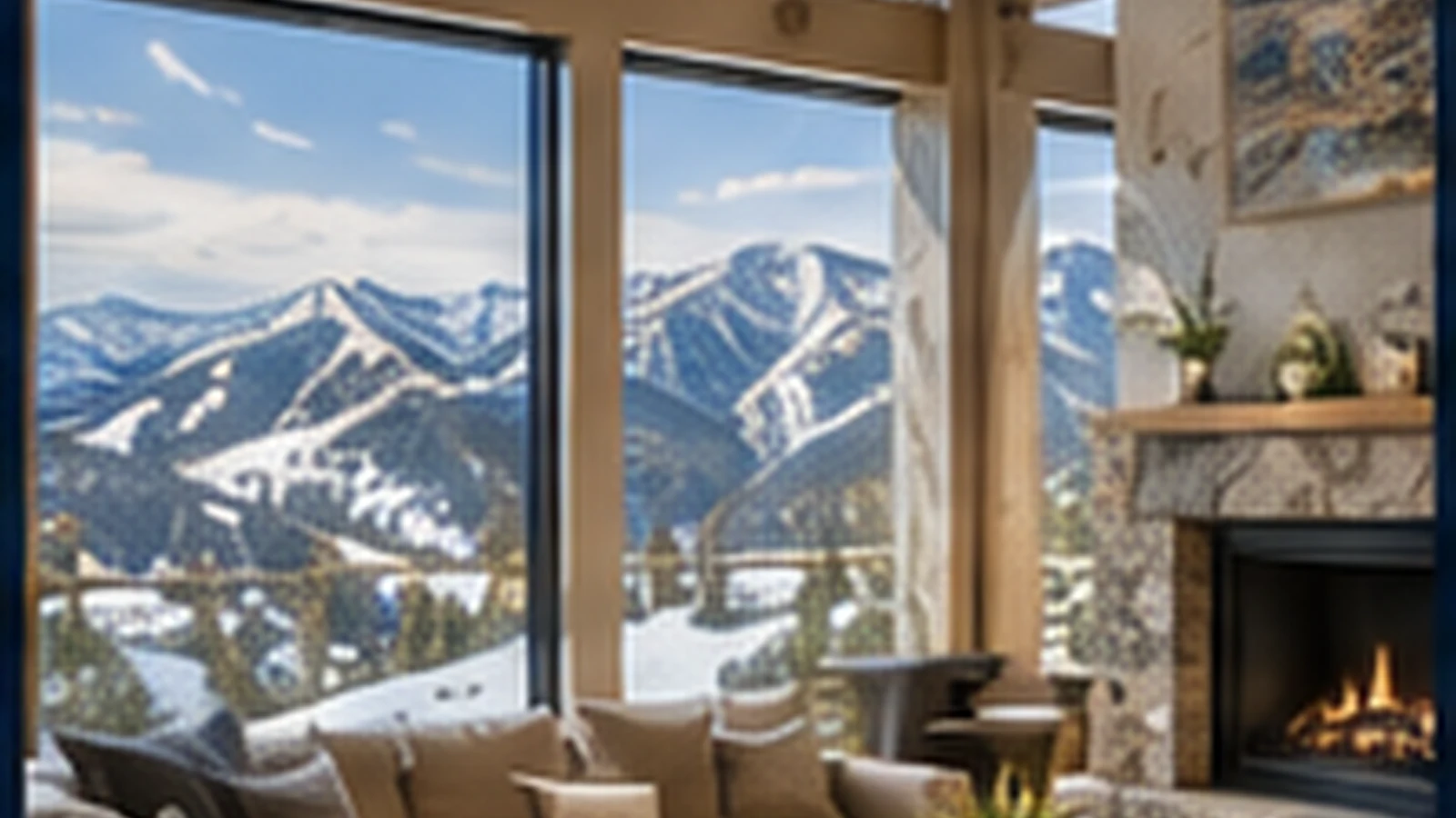 Mountain residence illustrating home watch and second home management
