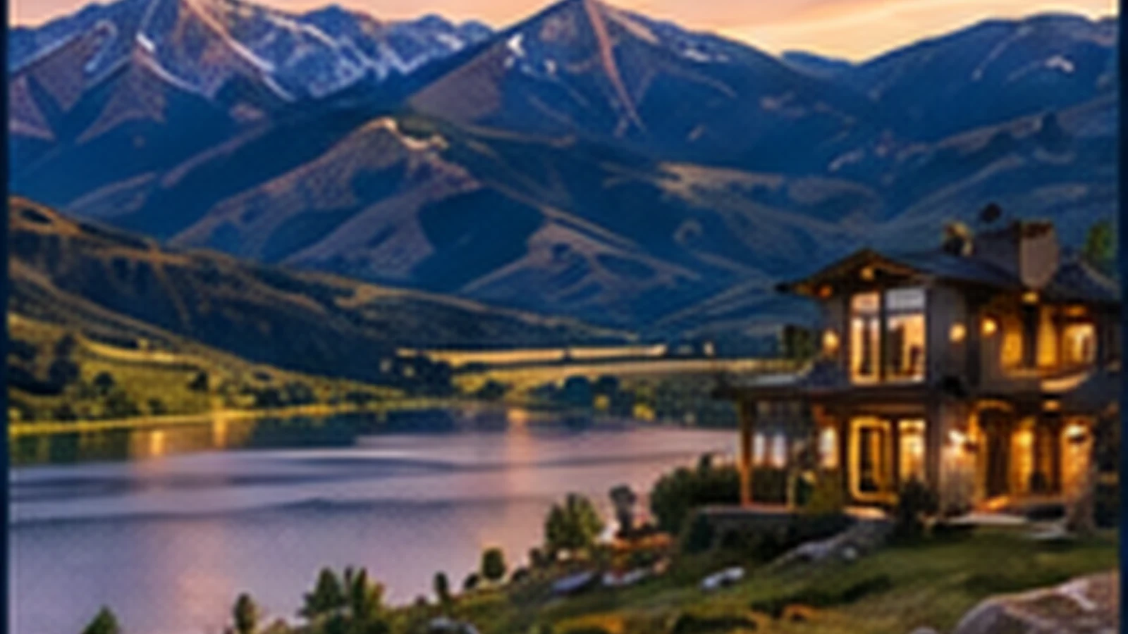 Mountain home overlooking the Jordanelle area near Hideout Utah
